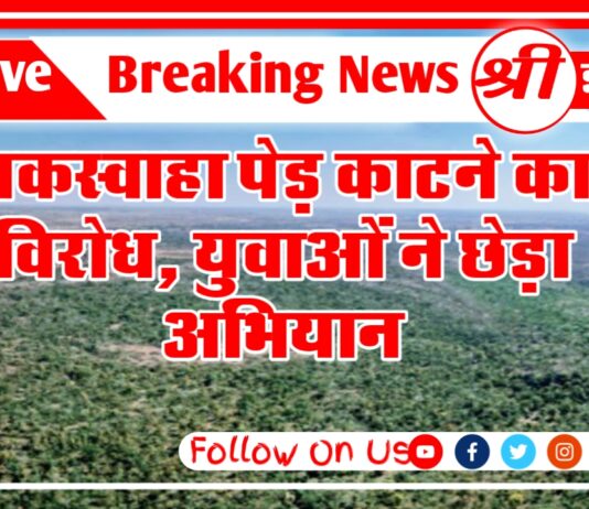 हीरे निकालने के लिए पेड़ काटने का विरोध, युवाओं ने छेड़ा अभियान