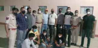 PBM अस्पताल , तिलक नगर डिस्पेंसरी और CMHO ऑफिस का स्टॉफ बेच रहा था 45 हजार रुपए में ऑक्सीजन सिलेंडर, चार गिरफ्तार