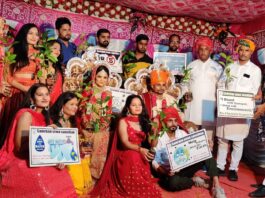 चूरू के चाडवास में खास विवाह में नव दम्पती ने वर माला की जगह की ये चीज भेट