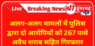 अलग-अलग मामलों में पुलिस द्वारा दो आरोपियों को 267 पव्वे अवैध शराब सहित गिरफ्तार किया अलग-अलग मामलों में पुलिस द्वारा दो आरोपियों को 267 पव्वे अवैध शराब सहित गिरफ्तार किया