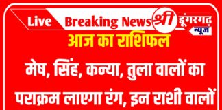 Aaj Ka Rashifal : मेष, सिंह, कन्या, तुला वालों का पराक्रम लाएगा रंग, इन राशी वालों की बढ़ेंगी परेशानियां,