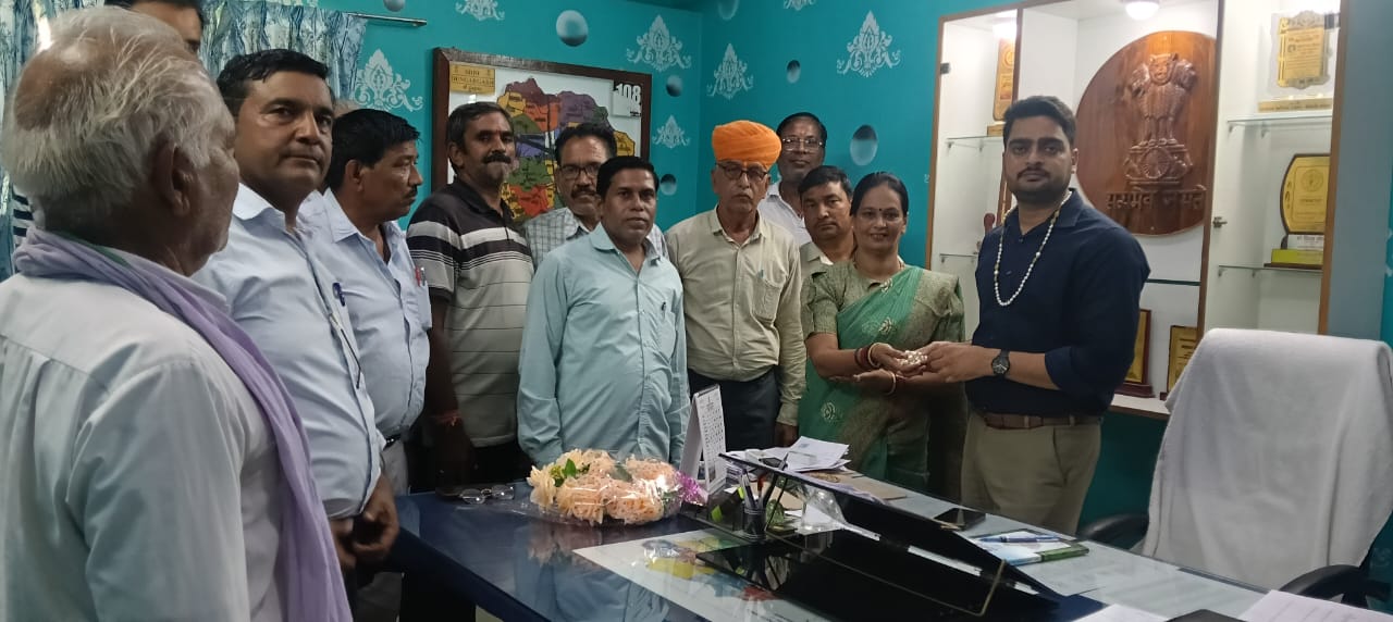 नवपदस्थ SDM शुभम शर्मा का जनप्रतिनिधियों ने किया स्वागत, 